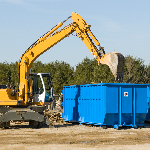 can i rent a residential dumpster for a construction project in Ellendale